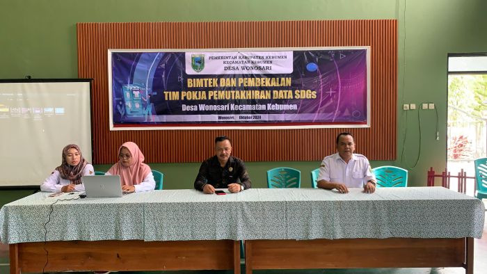 Bimbingan Teknis dan Pembekalan TIM POKJA Pemutakhiran Data SDGs Desa Wonosari: Meningkatkan Akurasi dan Kualitas Data Desa