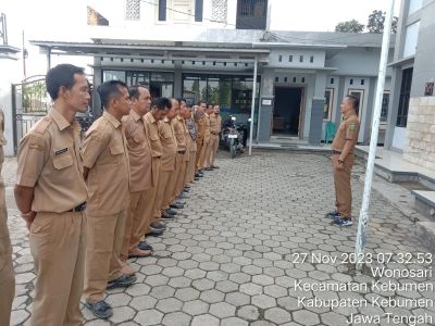 Apel Pagi Pemerintah Desa Wonosari